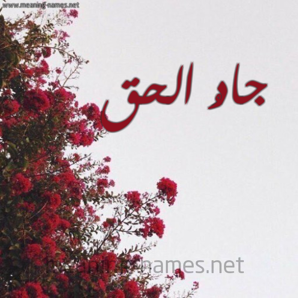 شكل 18 صوره الورد الأحمر للإسم بخط رقعة صورة اسم جادُ الحق GADO-ALHQ